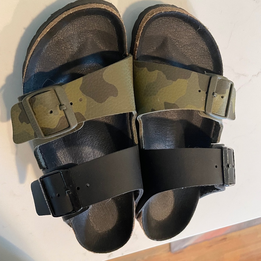 Birkenstock - Arizona - Black and Green Camo